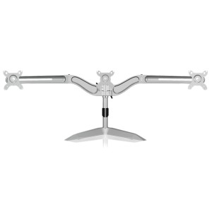 IB-AC639 TRIPLE MONITOR STAND UP TO 24 SILVER /70558