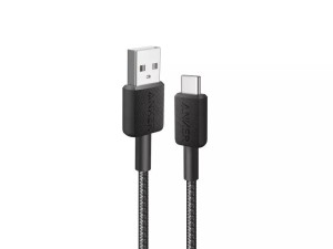Anker 322 Braided USB 2.0 Cable USB-C male - USB-A Μαύρο 1.8m (A81H6G11)